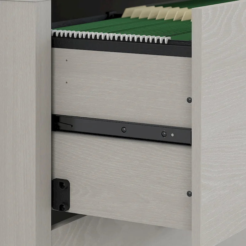 3-Drawer Mobile File Cabinet, Pure White