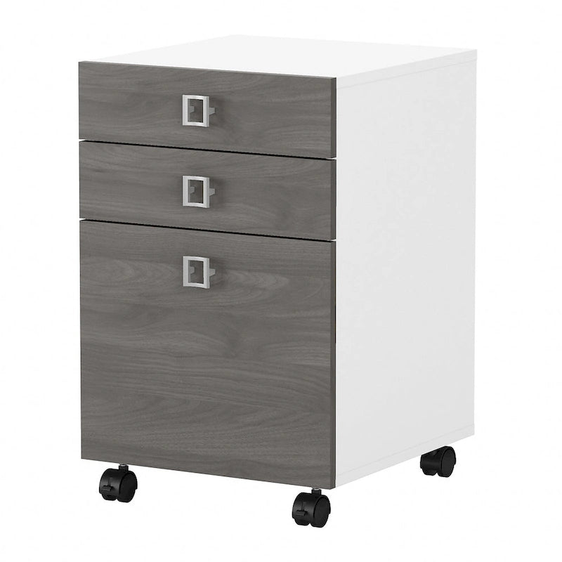 3-Drawer Mobile File Cabinet, Pure White