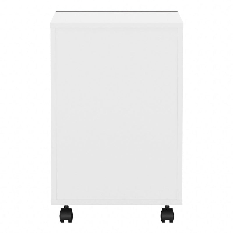 3-Drawer Mobile File Cabinet, Pure White