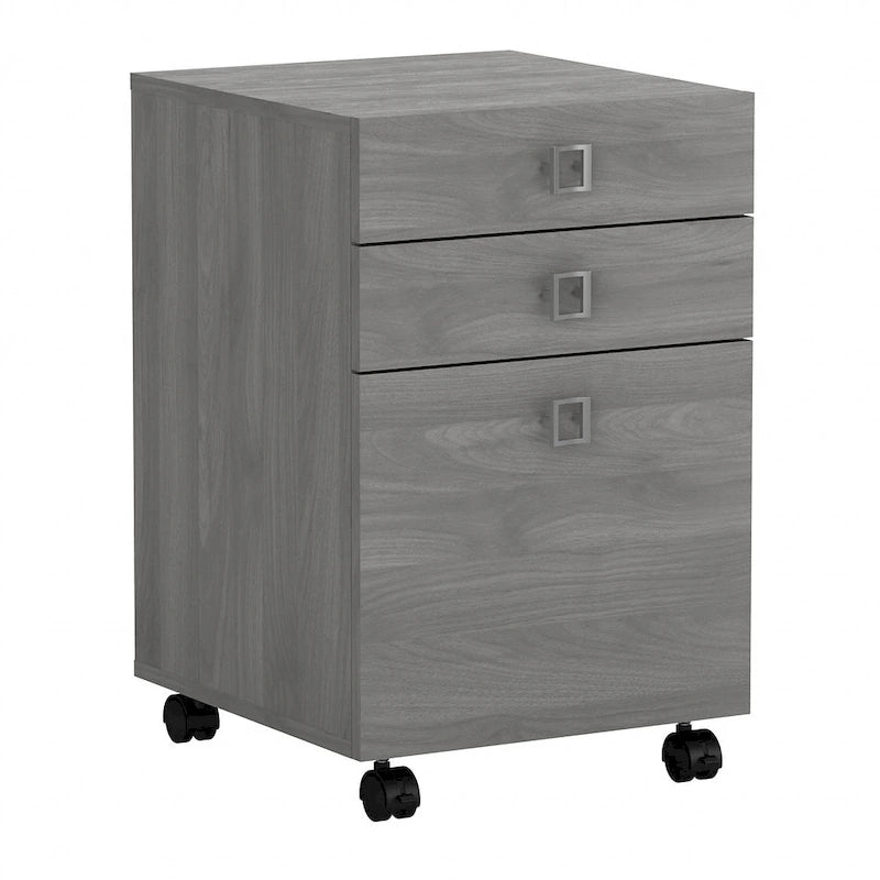 3-Drawer Mobile File Cabinet, Pure White