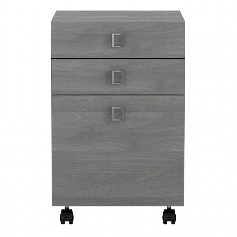 3-Drawer Mobile File Cabinet, Pure White