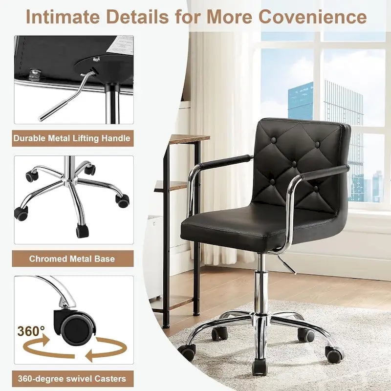 Chaises de bureau à domicile pivotantes à 360° et réglables en hauteur