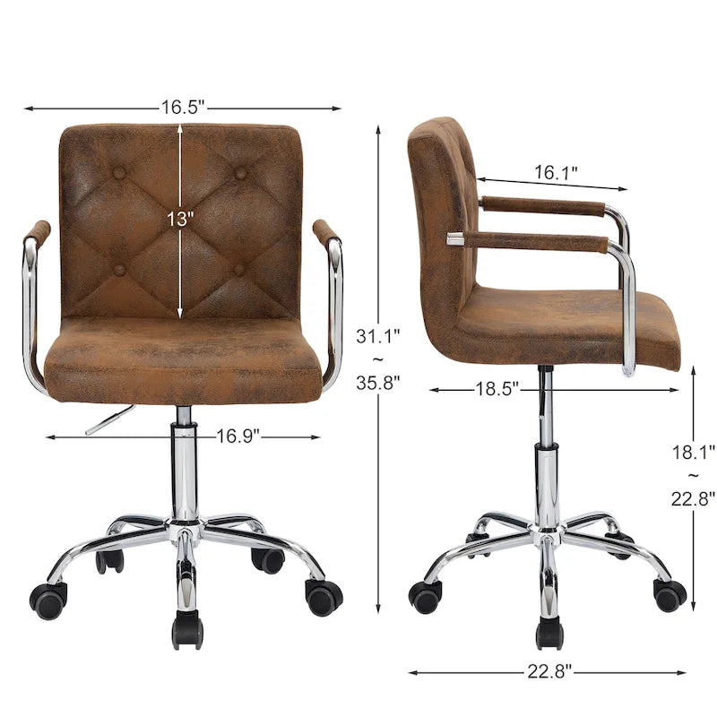 Chaises de bureau à domicile pivotantes à 360° et réglables en hauteur