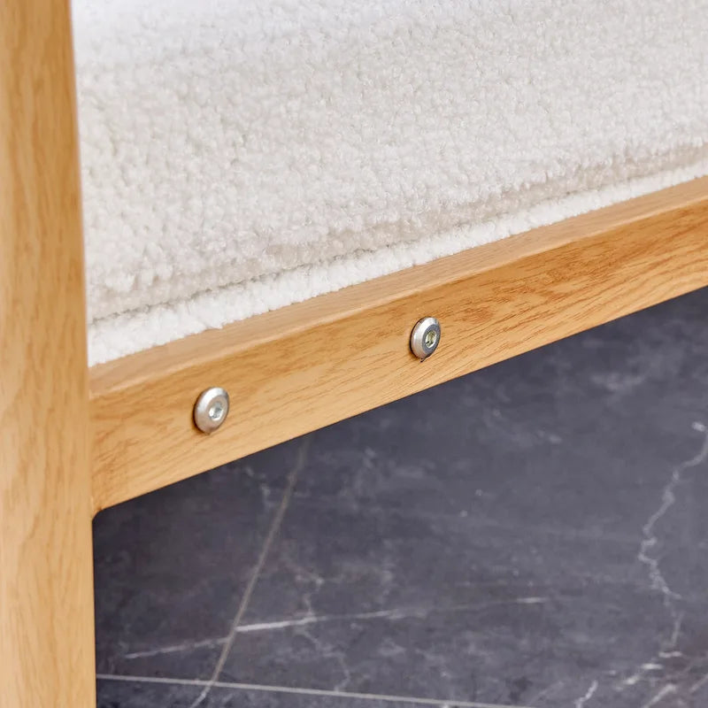 Fauteuil rembourré blanc 28,74 avec structure en métal