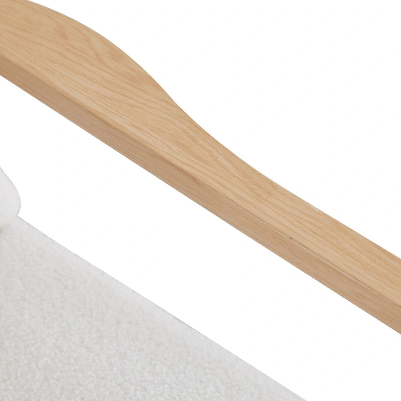Fauteuil rembourré blanc 28,74 avec structure en métal