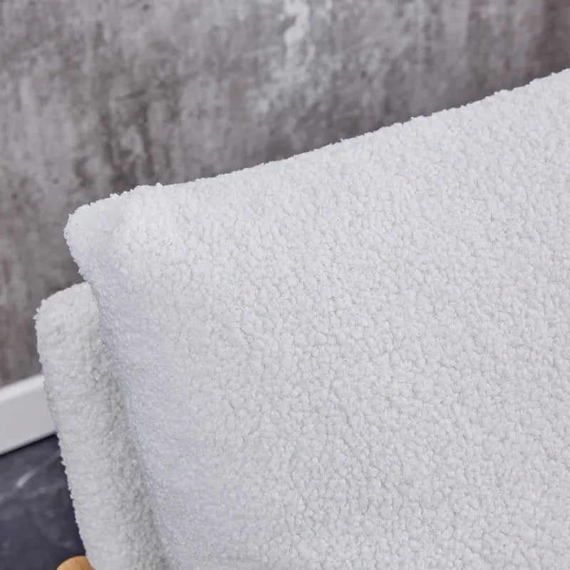 Fauteuil rembourré blanc 28,74 avec structure en métal