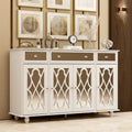 55.1 Armoire de rangement avec miroir Buffet d'appoint