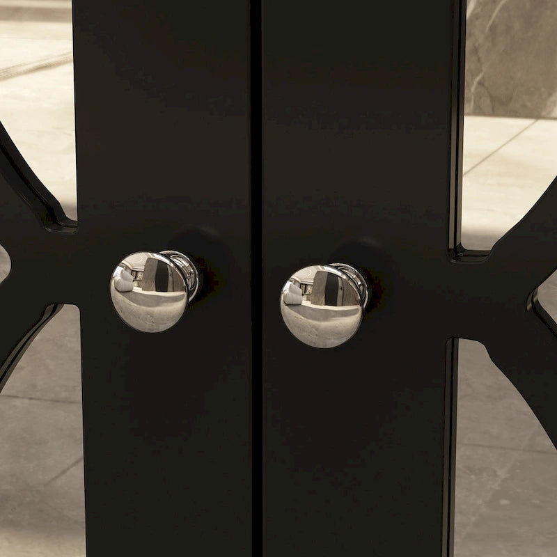 55.1 Armoire de rangement avec miroir Buffet d'appoint