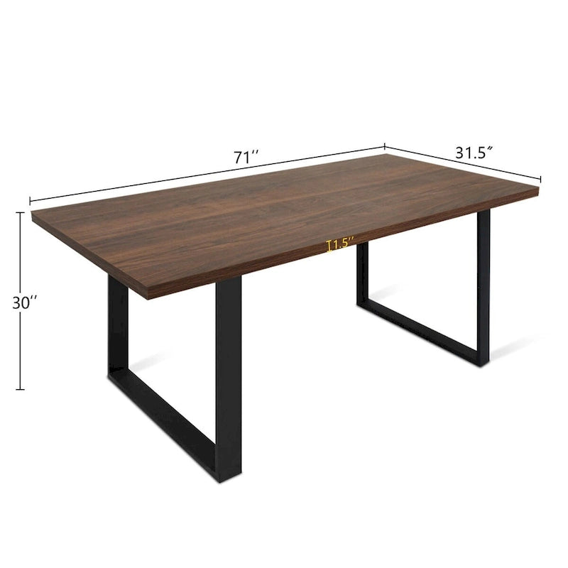 Table à manger rectangulaire moderne 71x31.5