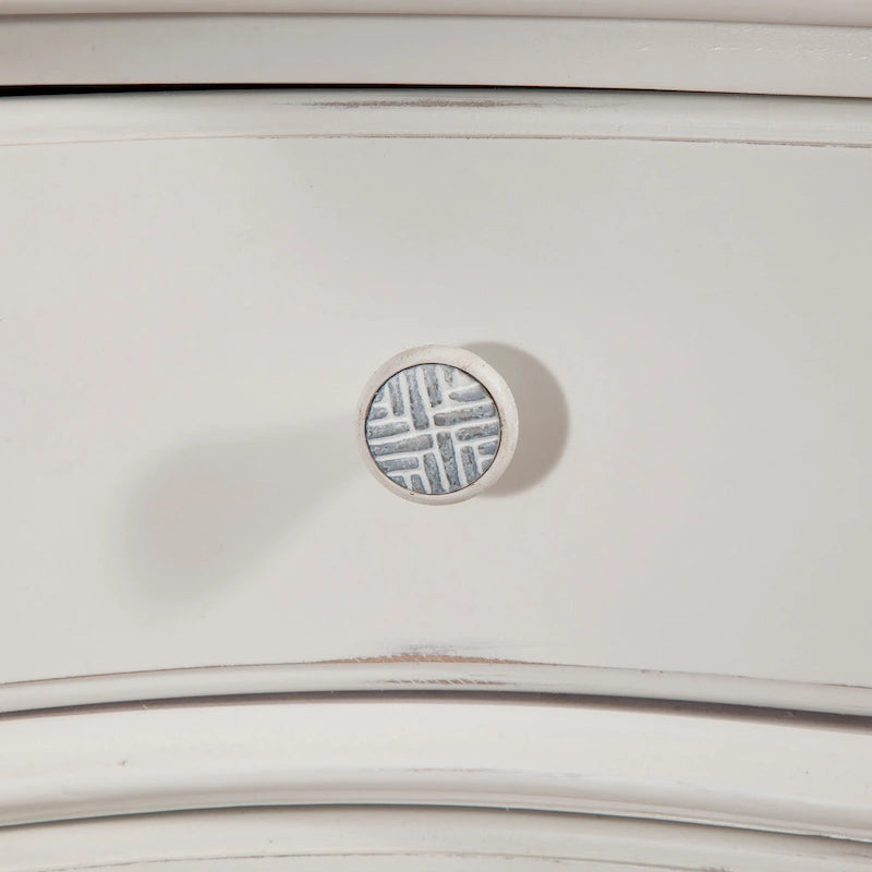 3-Drawer Nightstand with Coastal Charm