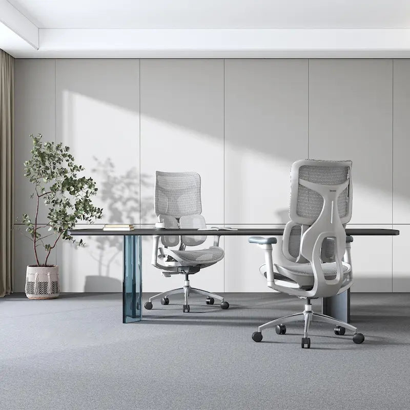 Chaise de bureau ergonomique en maille avec réglage de la profondeur d'assise - 74*70*127