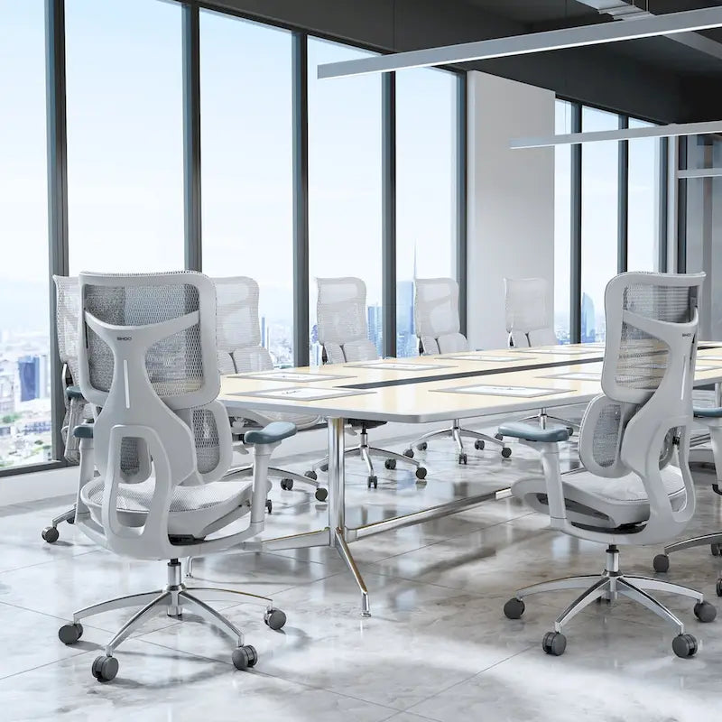 Chaise de bureau ergonomique en maille avec réglage de la profondeur d'assise - 74*70*127