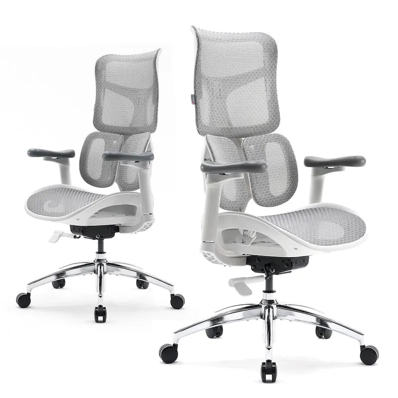 Chaise de bureau ergonomique en maille avec réglage de la profondeur d'assise - 74*70*127