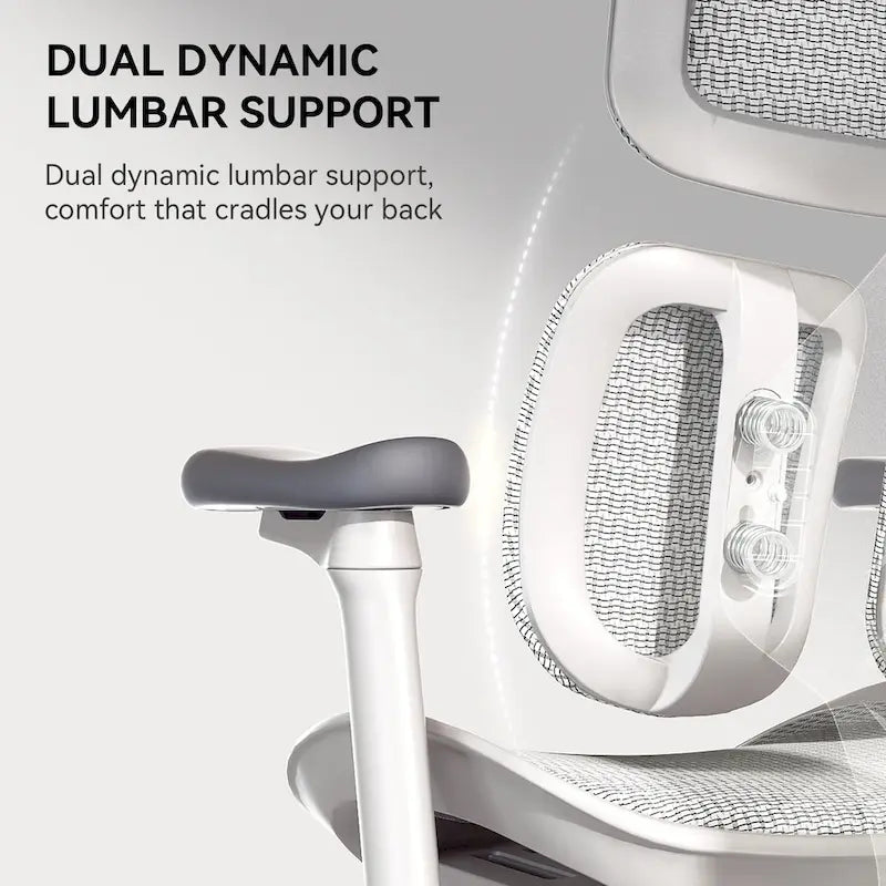 Chaise de bureau ergonomique en maille avec réglage de la profondeur d'assise - 74*70*127