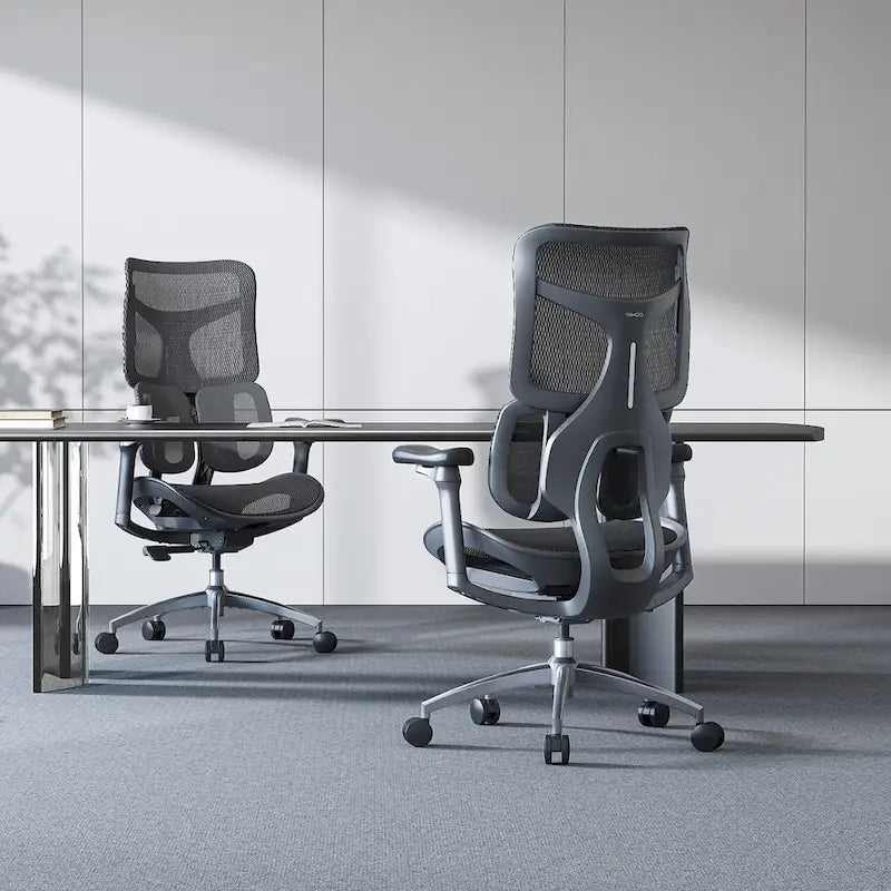 Chaise de bureau ergonomique en maille avec réglage de la profondeur d'assise - 74*70*127