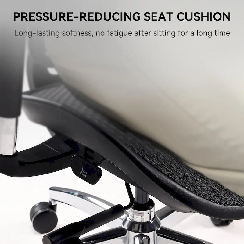 Chaise de bureau ergonomique en maille avec réglage de la profondeur d'assise - 74*70*127