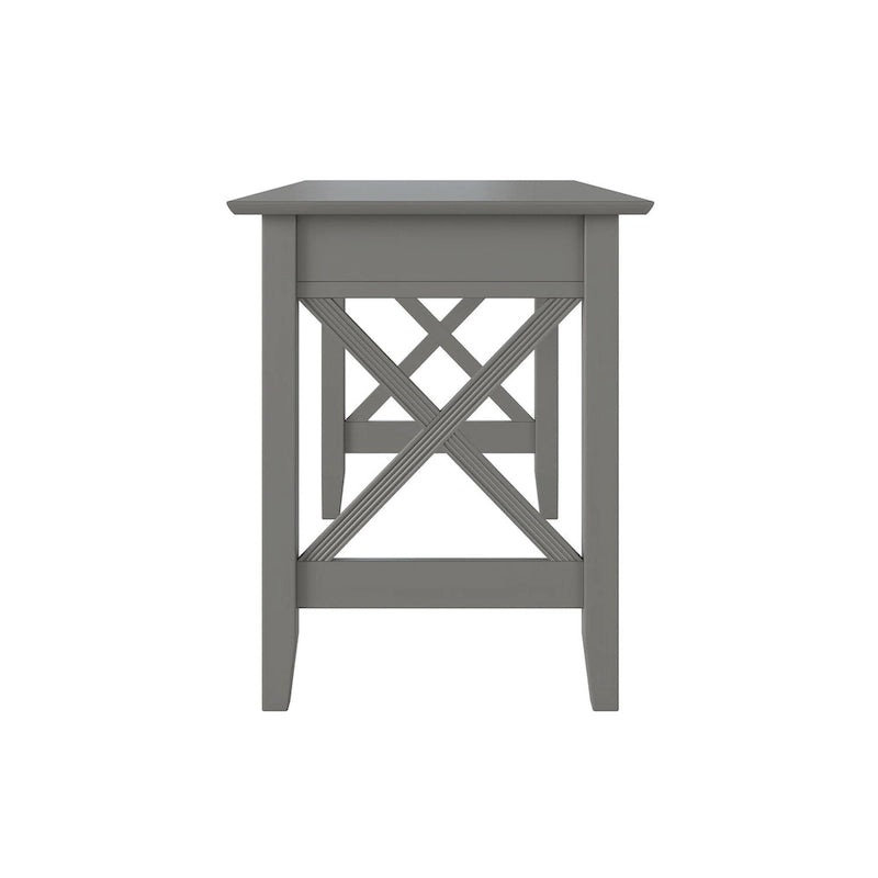 Bureau avec tiroir gris