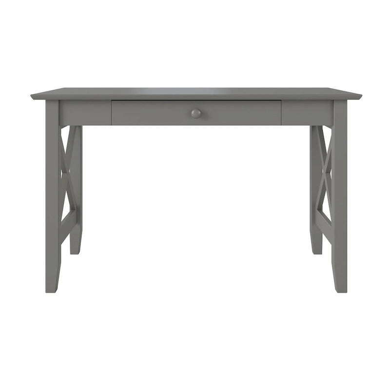 Bureau avec tiroir gris