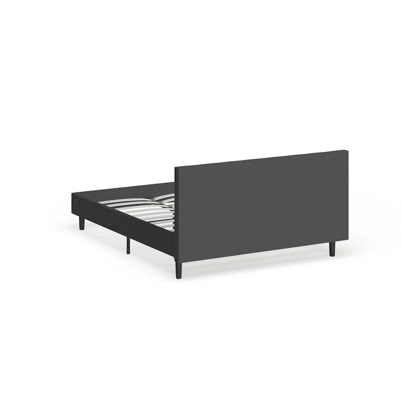 Lit plateforme Queen tapissé