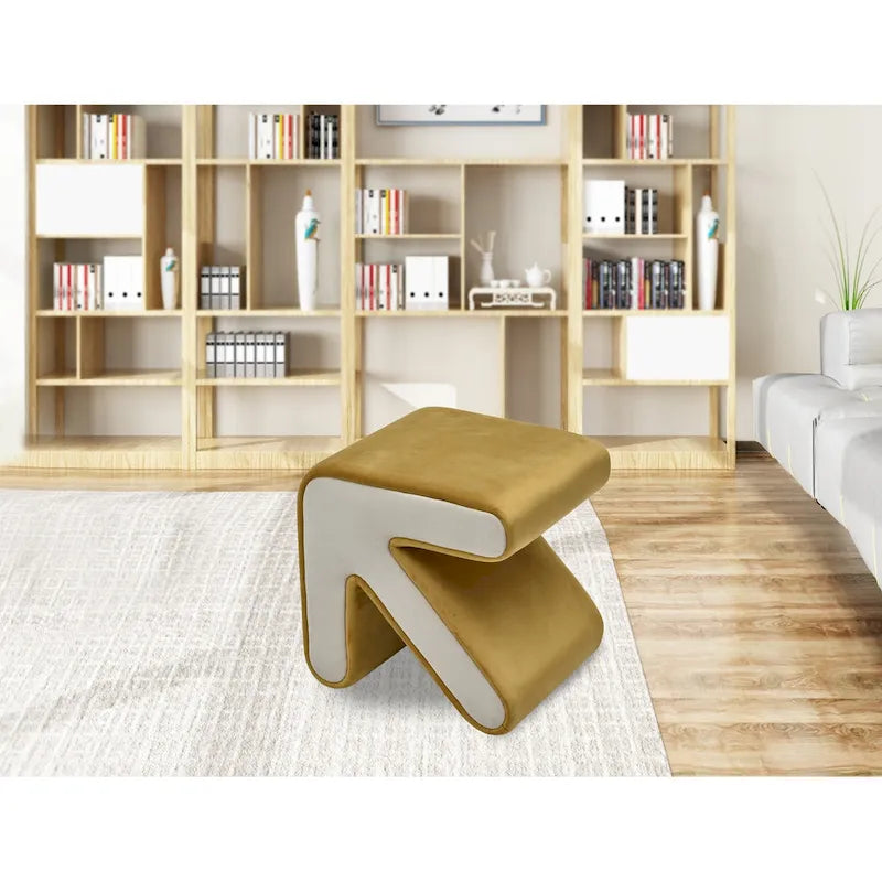 Pouffe Moderne Créatif Rembourré en Velours