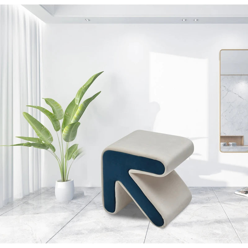 Pouffe Moderne Créatif Rembourré en Velours