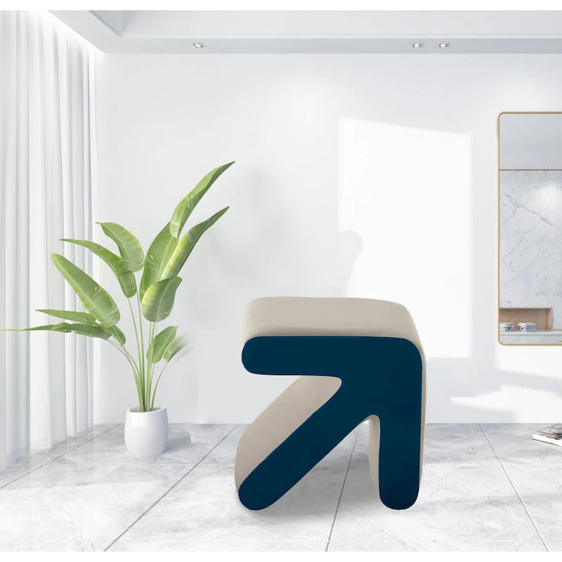 Pouffe Moderne Créatif Rembourré en Velours