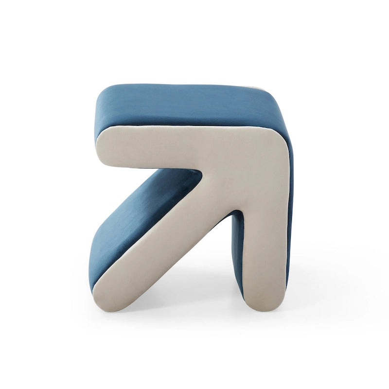 Pouffe Moderne Créatif Rembourré en Velours