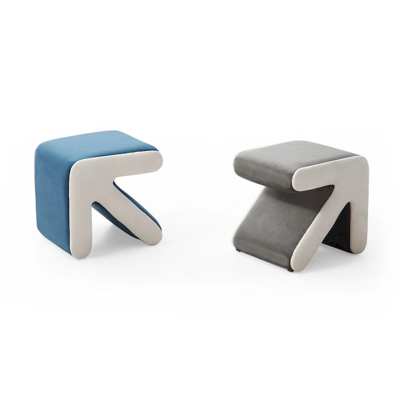 Pouffe Moderne Créatif Rembourré en Velours
