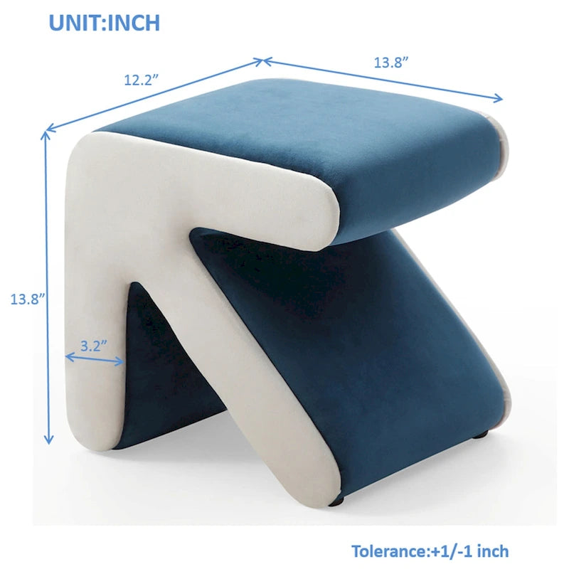 Pouffe Moderne Créatif Rembourré en Velours