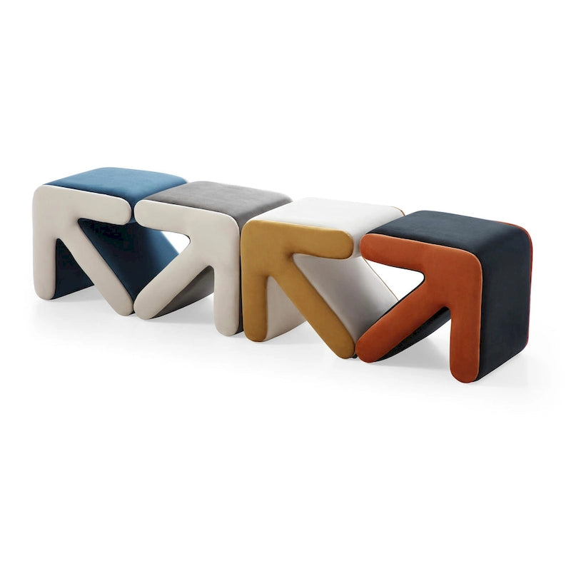 Pouffe Moderne Créatif Rembourré en Velours