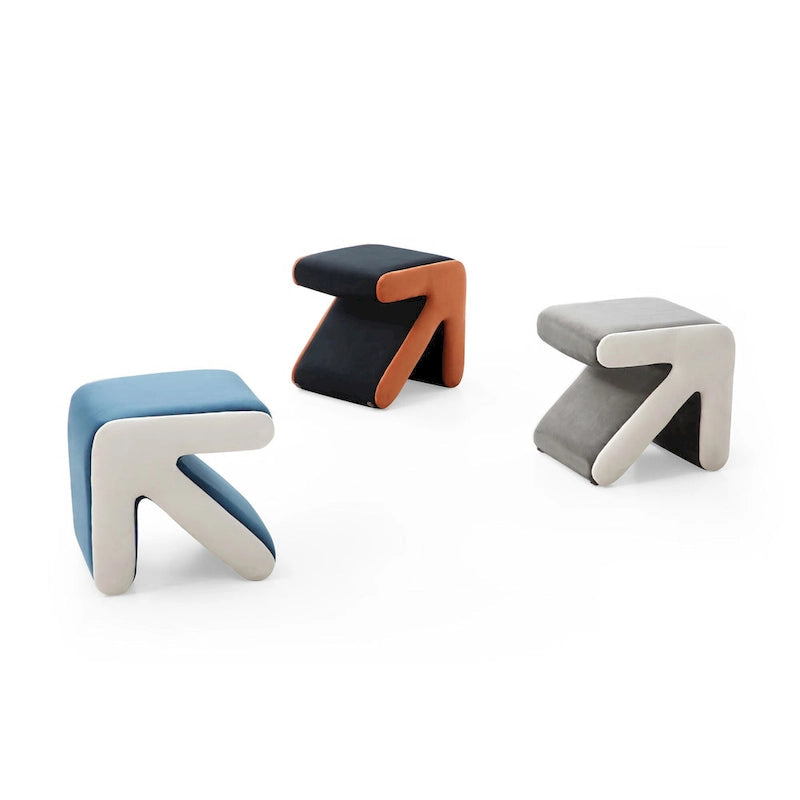 Pouffe Moderne Créatif Rembourré en Velours
