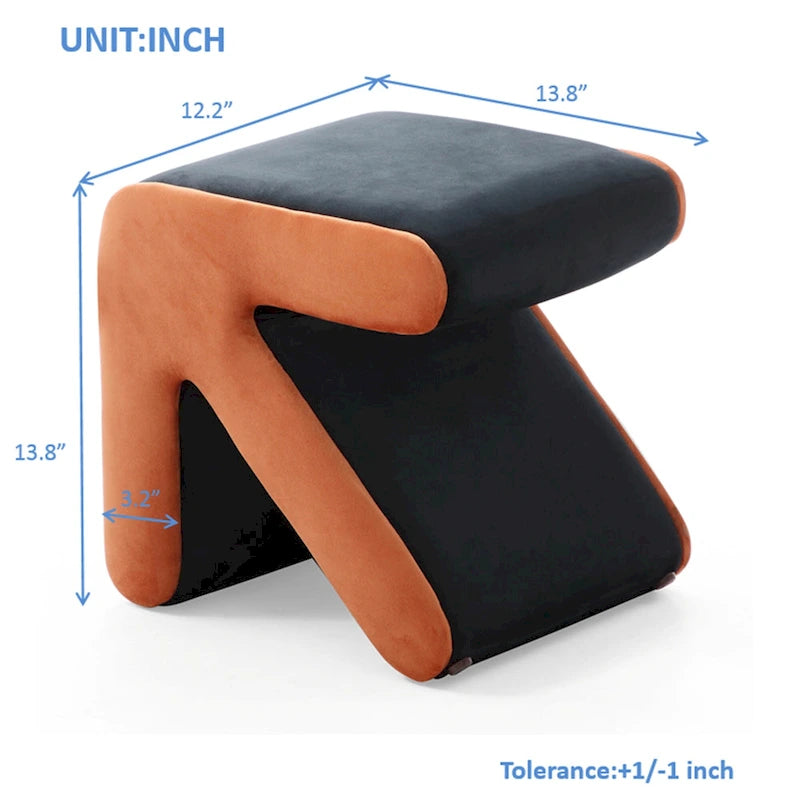 Pouffe Moderne Créatif Rembourré en Velours
