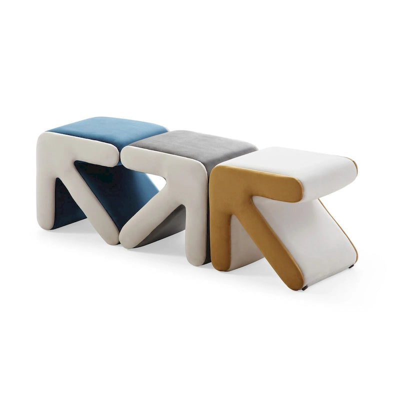 Pouffe Moderne Créatif Rembourré en Velours