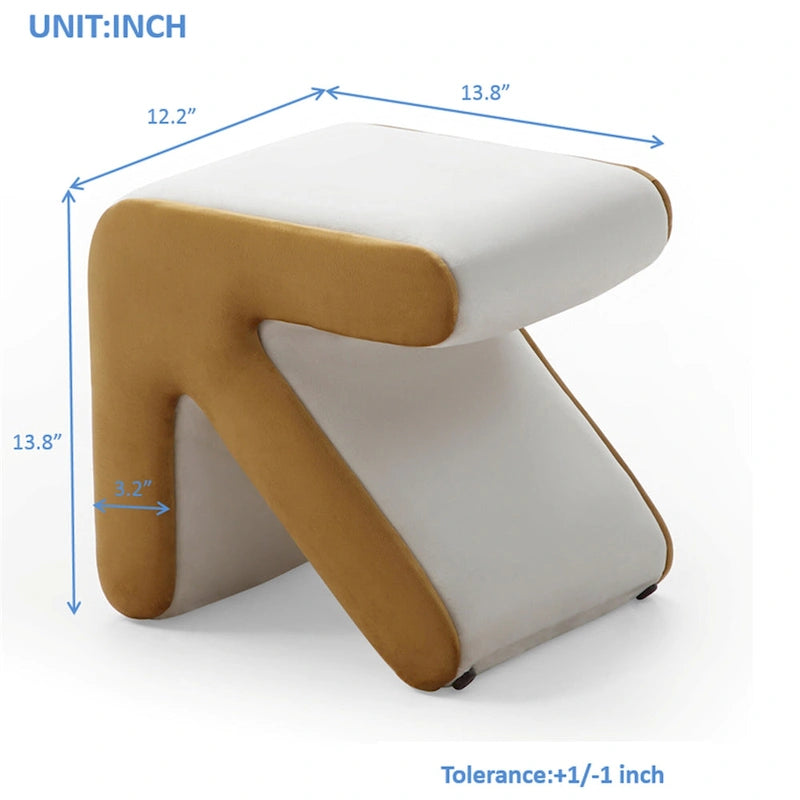 Pouffe Moderne Créatif Rembourré en Velours