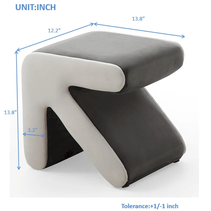 Pouffe Moderne Créatif Rembourré en Velours