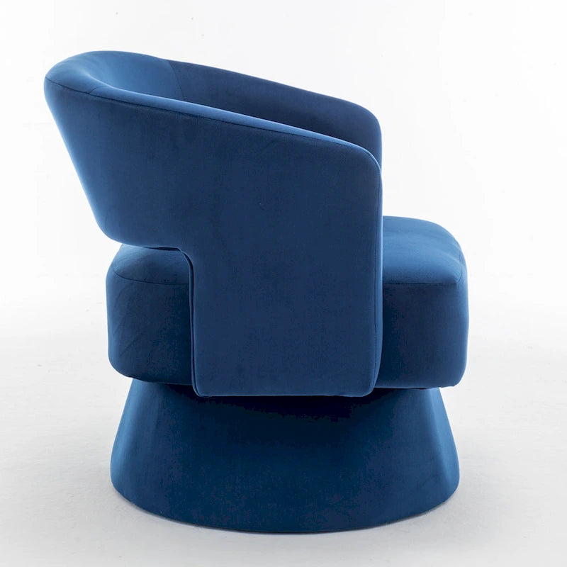 Fauteuil pivotant en velours