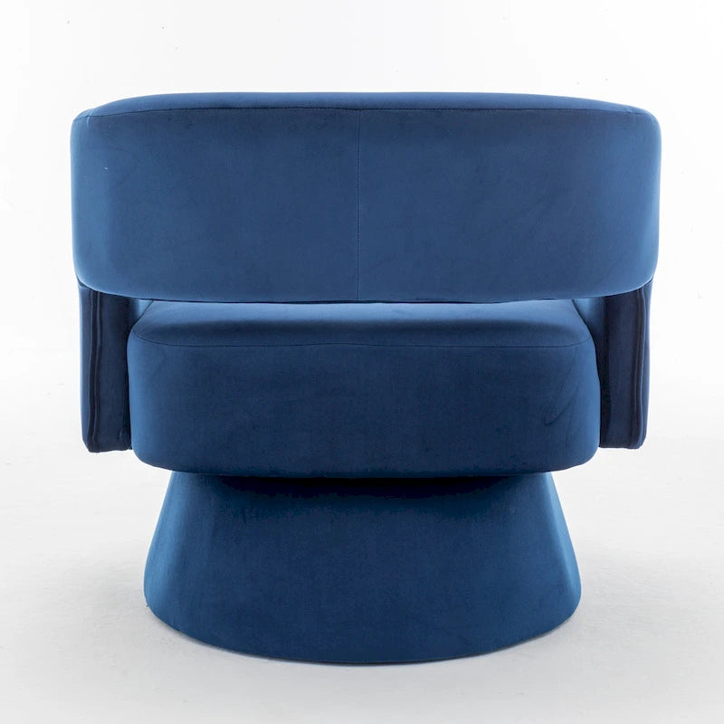 Fauteuil pivotant en velours