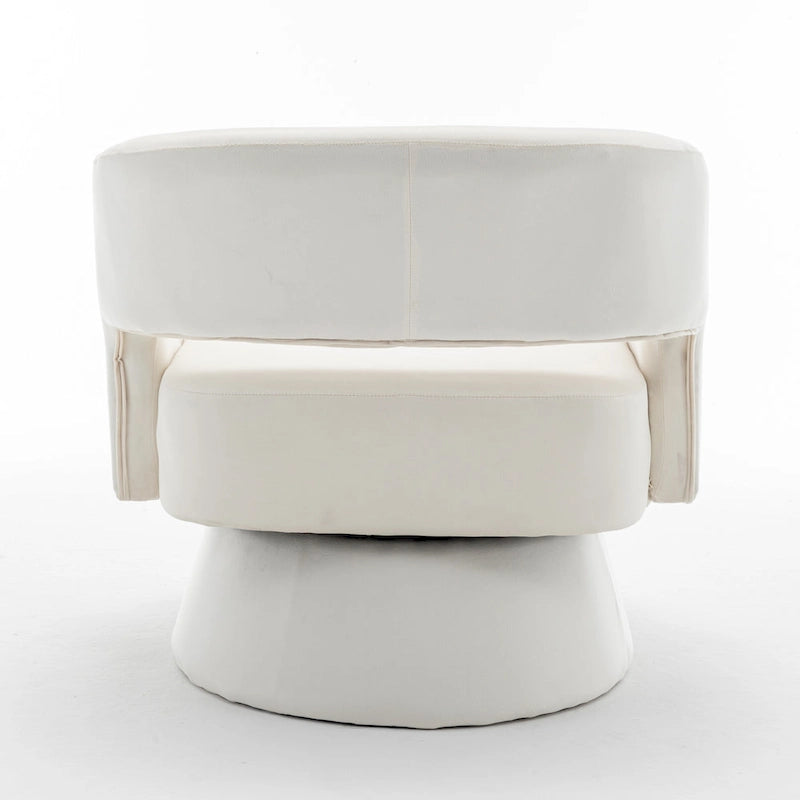 Fauteuil pivotant en velours