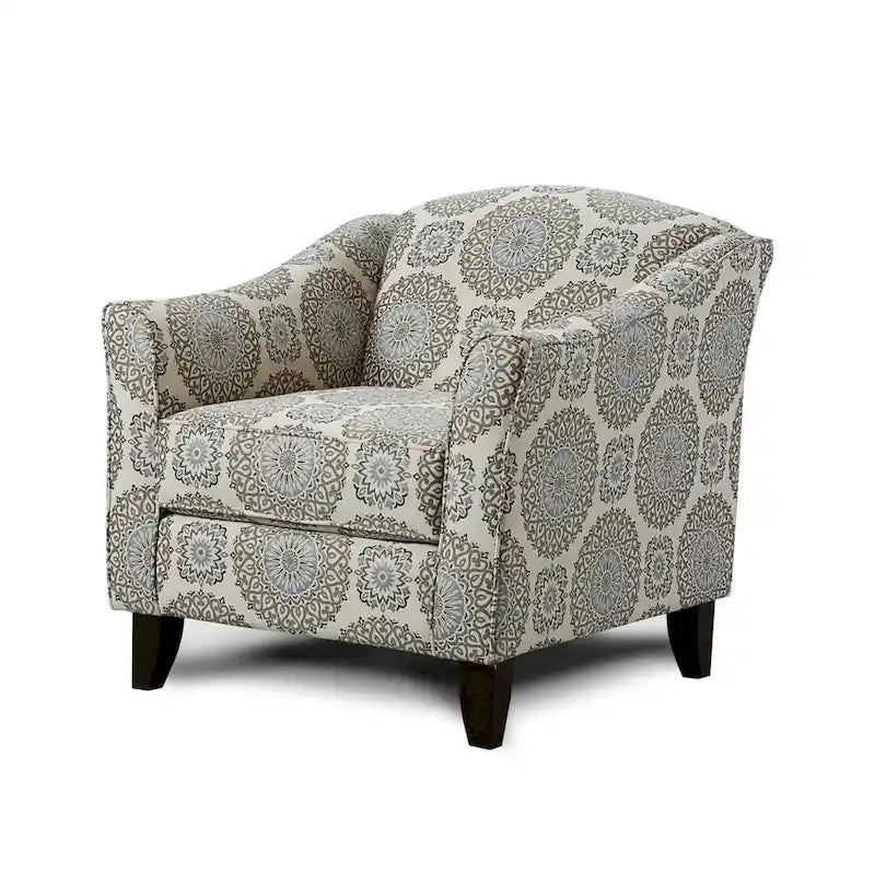 Fauteuil d'appoint en rayonne gris crépuscule
