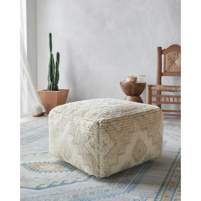 Pouf médaillon traditionnel