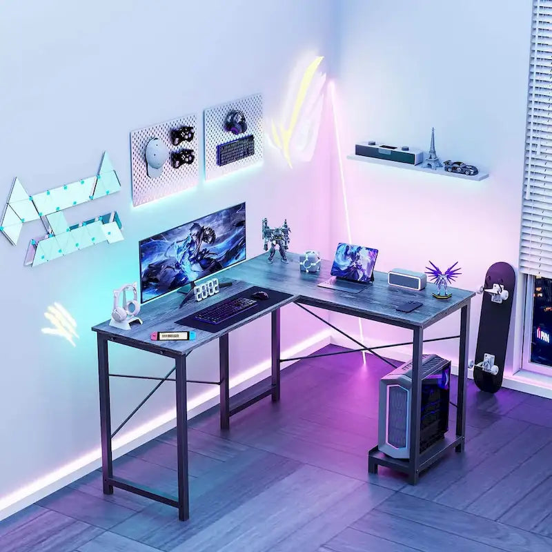 Bureau de jeu en L
