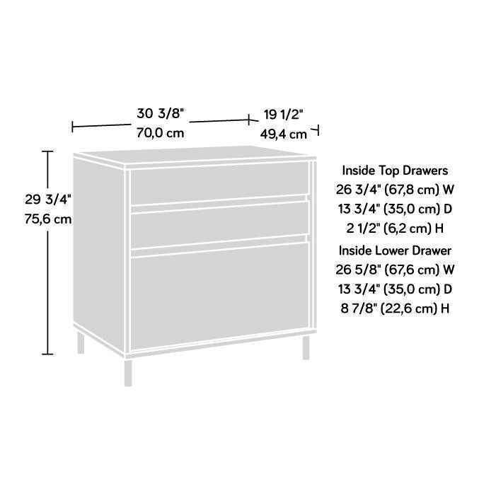 3-Drawer Lateral File Cabinet