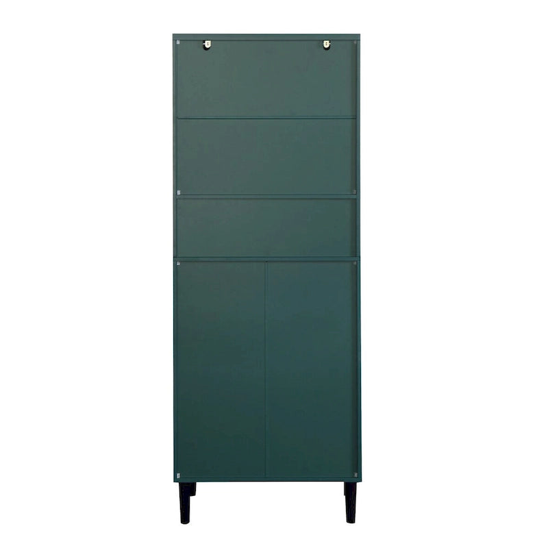 Vitrine haute avec 2 portes vitrées et 2 portes pleines